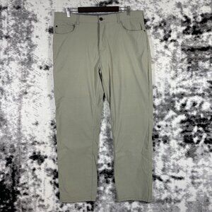 Members Mark Denali Straight Pants‎ Mens Size 38x30 Beige Performance Stretch